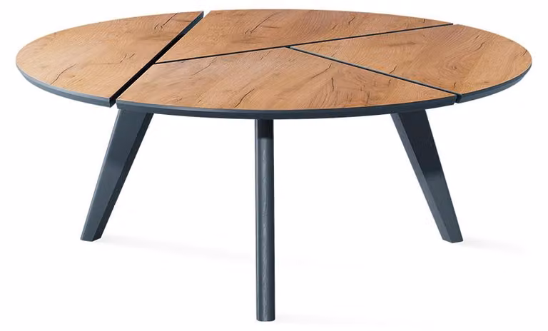 Tavolino da caffè Vicco Mairo Rovere dorato/Nero 90 x 34 cm, Model 59883