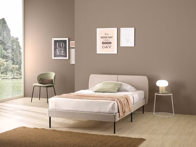 Letto TOKIO 120x200 cm Beige