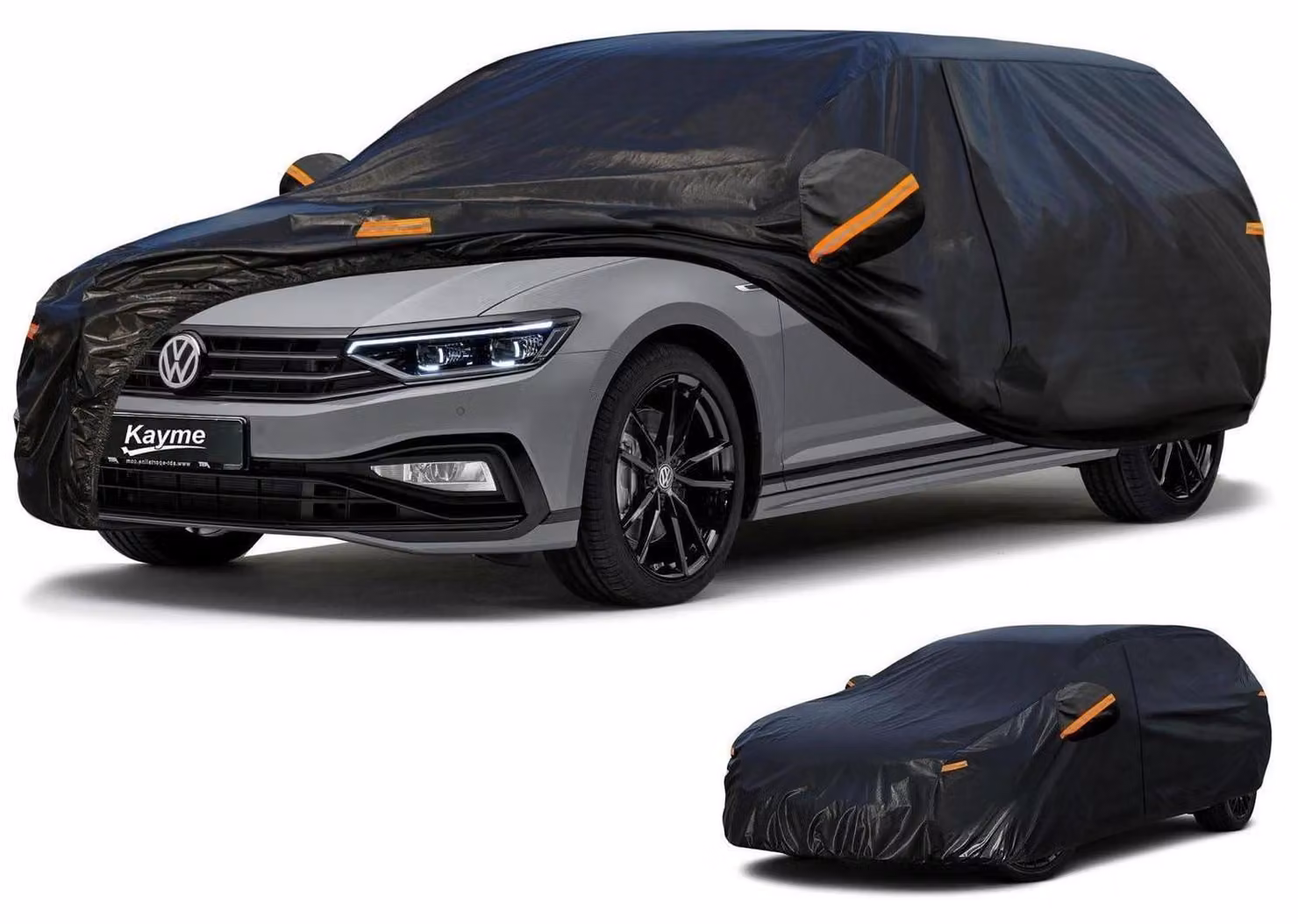 Copertura per auto completa, impermeabile e traspirante, per VW Passat Variant (1980-2025), con 7 strati, ideale per la copertura totale dell'auto, colore nero