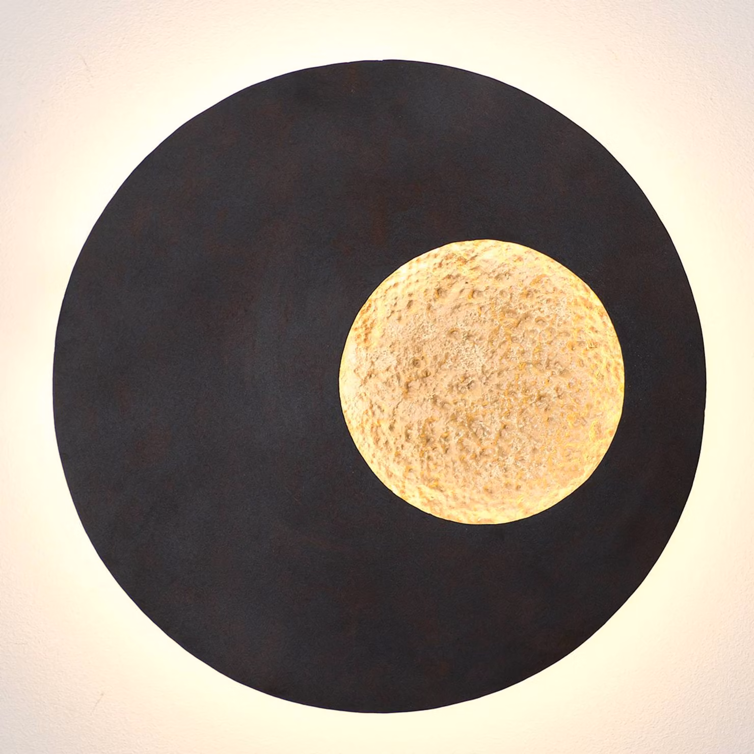 Holländer Applique da parete a LED Planet, Nero, Soggiorno / Sala da pranzo, Metallo, Moderno, Applique a LED