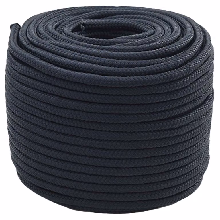 vidaXL Corda da Barca in Poliestere Blu, Diametro: 8 mm, Lunghezza: 100 m