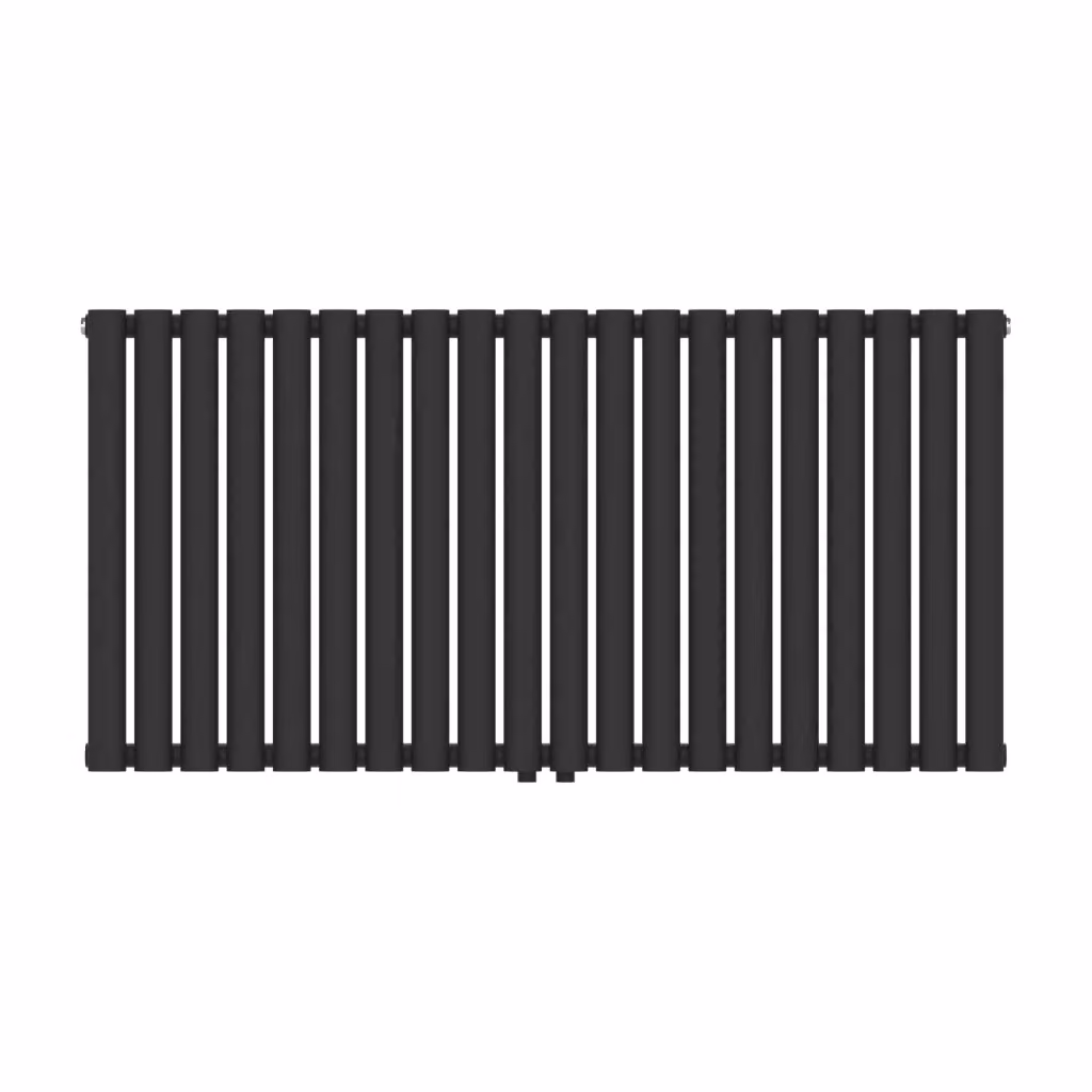 Radiatore a pannello piatto neu.haus in acciaio nero, 857 W, L 120 cm x H 60 cm – 2