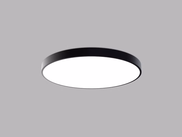 Apparecchio a soffitto MONO SLIM CRI90 dimmerabile, Variante: MONO SLIM, Ø 800 mm, 80 W, 5600 lm, nero, 2CCT, TRIAC