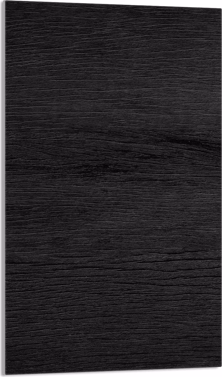 Piano cottura 30x52 Coperchio in Vetroceramica Paraspruzzi Piatto in vetro Tagliere decorativo, legno Nero