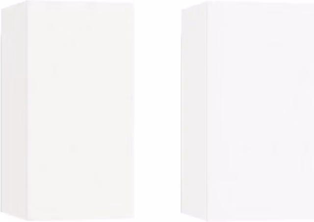 Mobili TV Bianchi 2 pz | Armadietto TV | Mobile Porta TV 30,5x30x60 cm in Legno Multistrato