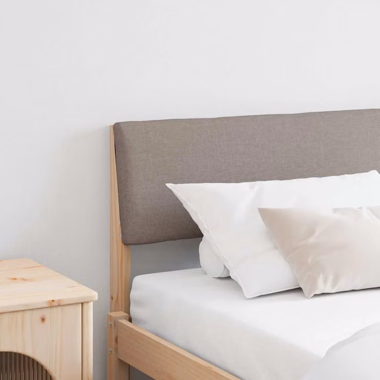 Testiera imbottita Talpa vidaXL in pino massello per camera da letto, larghezza: 180 cm