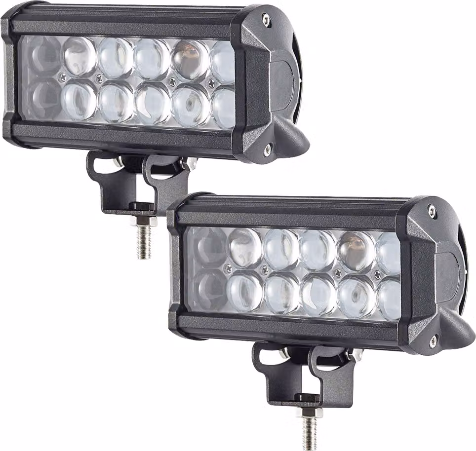 Greenmigo 2 pezzi, fari da lavoro a LED da 36 W, 12 V/24 V, fari supplementari per auto, proiettori, fari di retromarcia, impermeabili, fari a LED per fuoristrada