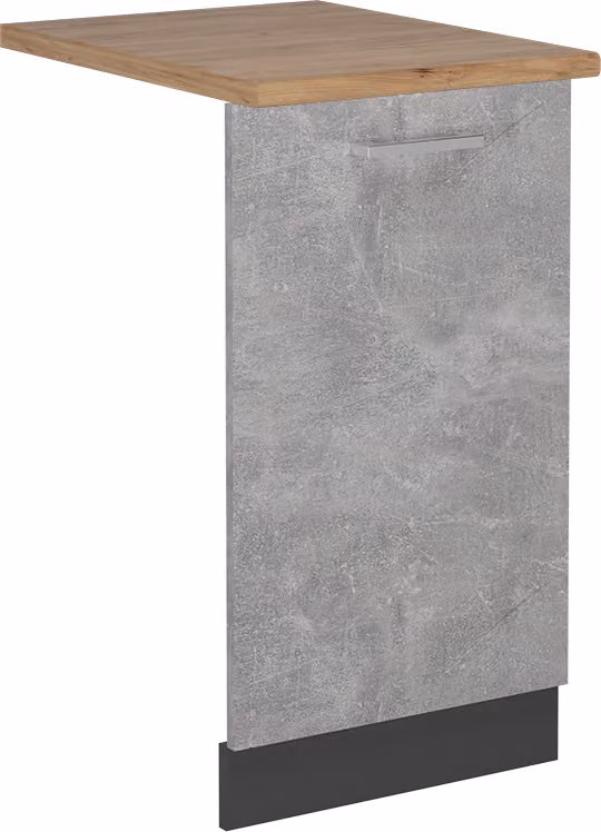 Pannello frontale della lavastoviglie Vicco R-Line Calcestruzzo 45 cm , PL Rovere, Model 55021