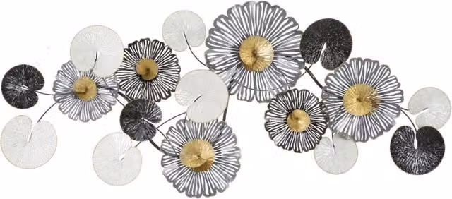 Pannello Decorativo in Ferro Mauro Ferretti Argento L: 143 cm, P: 64 cm, H: 8,5 cm – 1