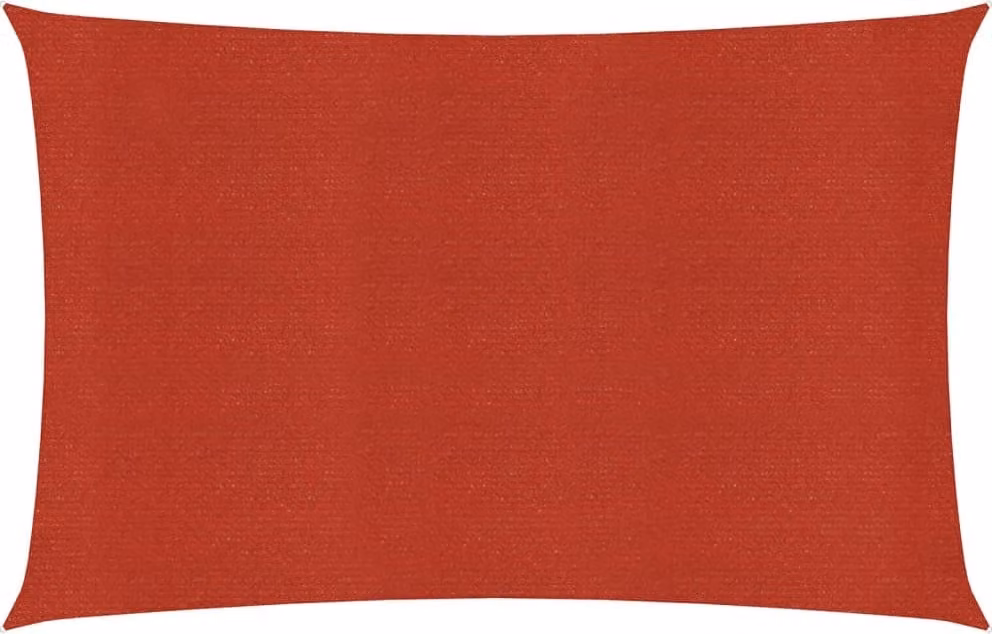The Living Store Tenda da sole 160 g/m² Rosso 2,5x4,5 m HDPE