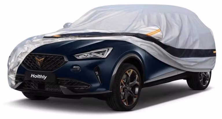 Copertura protettiva per auto, compatibile con Cupra Formentor (2020-2024), multistrato (10 strati), impermeabile, con protezione UV, colore argento