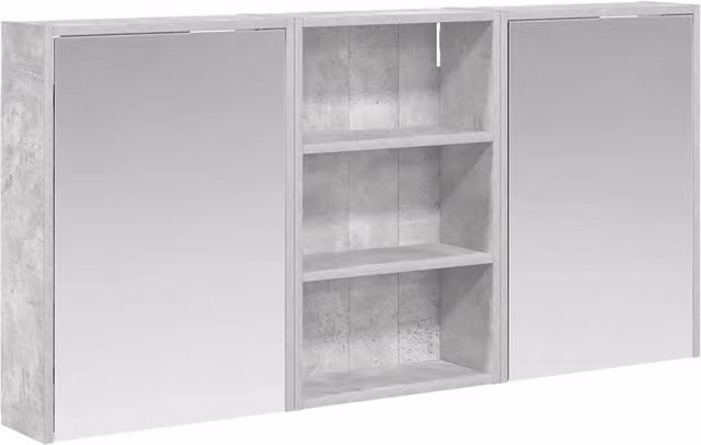 Set di Armadi da Bagno | Armadio da bagno con lo scaffale 3 pz 126 x 16 x 62.5 cm