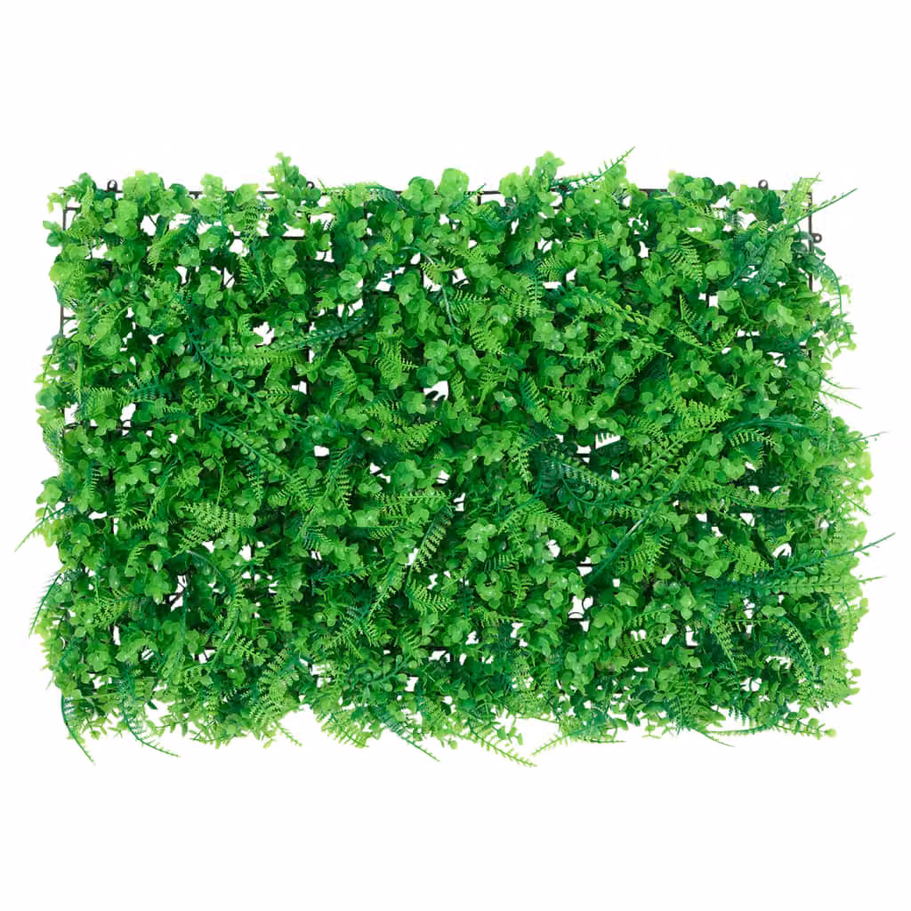 vidaXL Foglia di felce schermo privacy artificiale 24 pz. Verde 40x60 cm
