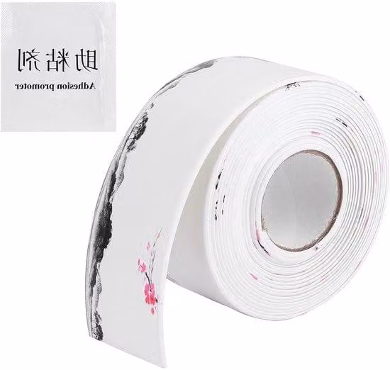 Set di guarnizioni autoadesive impermeabili in PVC e acrilico per la decorazione delle pareti, il bagno, la cucina e il WC.