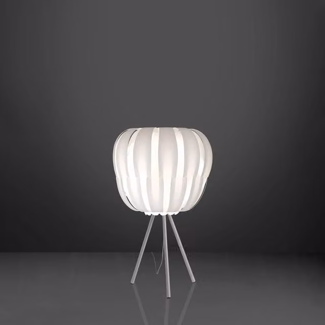 Lampada da scrivania moderna Queen Polilux Linea Zero bianca in metallo e plastica con attacco E27