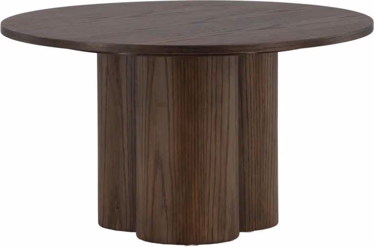 Tavolino FURNLUX Olivia Walnut 80cm / Colore principale: Marrone / Dimensioni: 80 x 80 x 45 cm