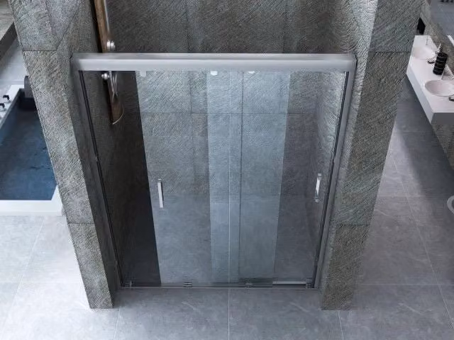 Box porta doccia nicchia in Cristallo 8 mm Trasparente 3 ante scorrevoli - Misura: 80 x h195 cm