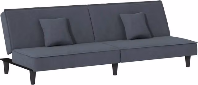 Divano letto | Sof¨¤ letto | Letto singolo Grigio Scuro in Velluto