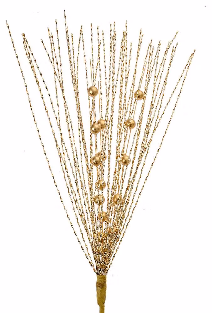 Clayre & Eef Ramo di decorazione 60 cm Plastica color oro