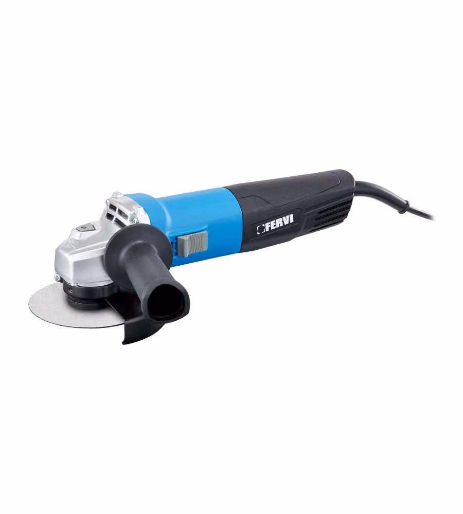 Fervi Smerigliatrice Angolare 125mm 860W Elettrica con Accessori Inclusi