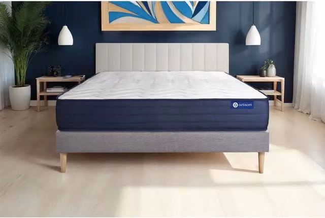 Kit rete e materasso Actiflex life 130x190cm - Spessore : 22cm - Molle insacchettate e memory foam- molto rigido