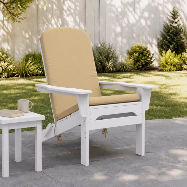 Cuscino per Lounger da Sole vidaXL GEMERT Beige in Poliestere con Rivestimento Lavabile e Resistente ai Raggi UV