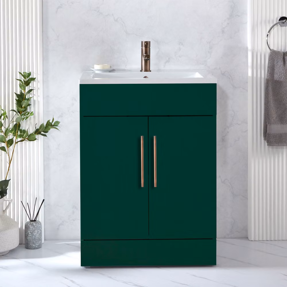 Mobile Lavabo Autoportante Bianco da 600 mm - Ampia Scelta di Maniglie