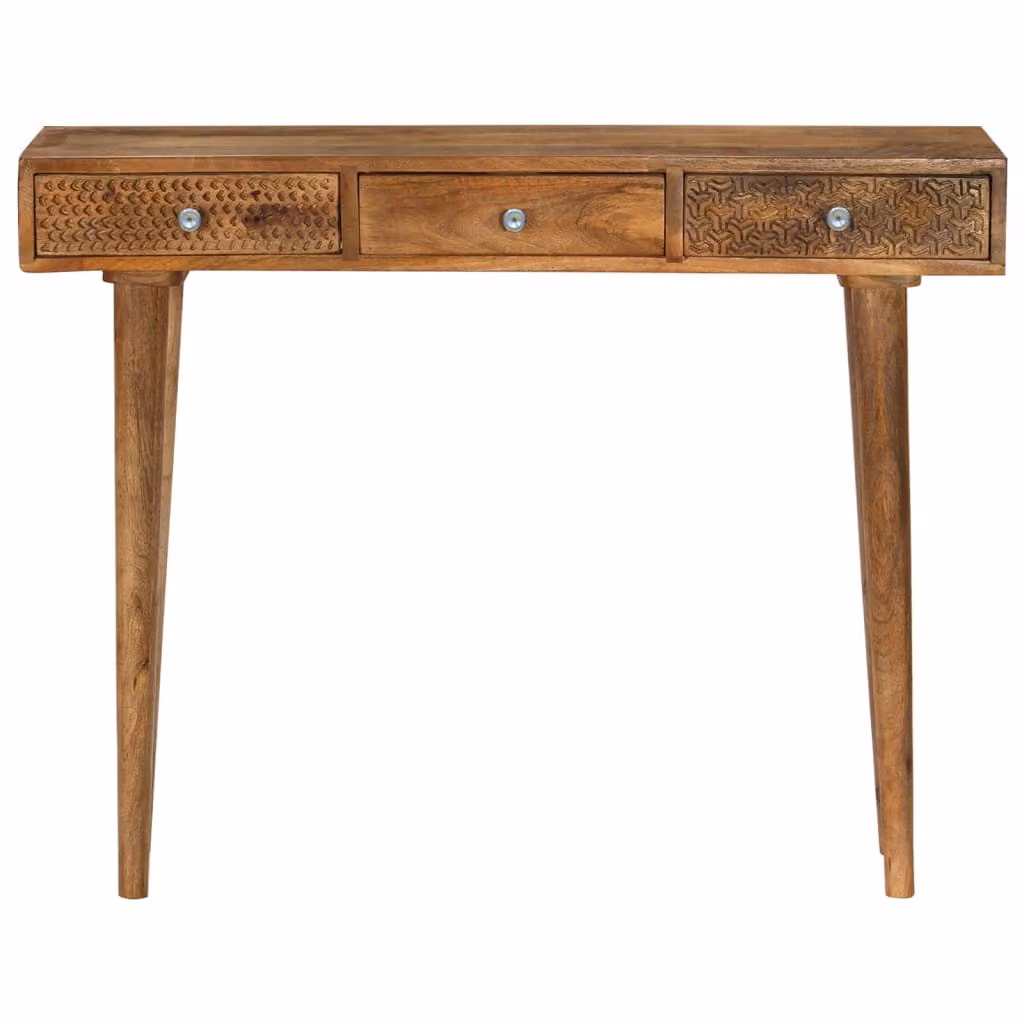 Consolle in legno di mango massiccio 102 x 30 x 79 cm
