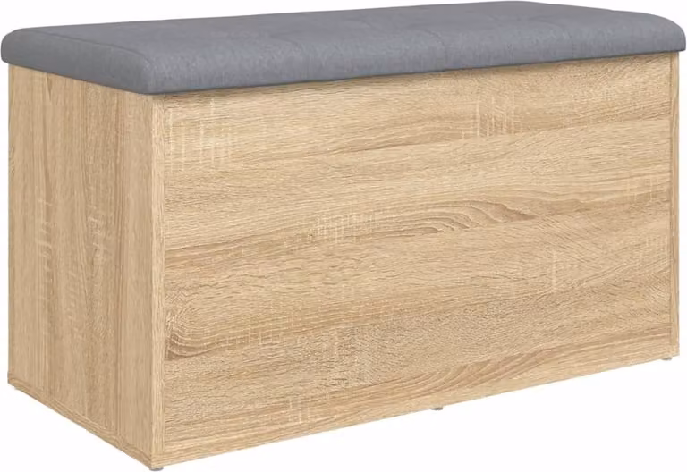 Panca contenitore in rovere Sonoma 82x42x45 cm in legno ingegnerizzato