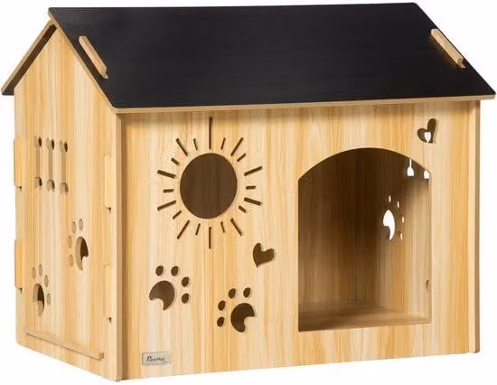Cuccia per cani con ventilazione e pavimento rialzato - 69x50x59 cm