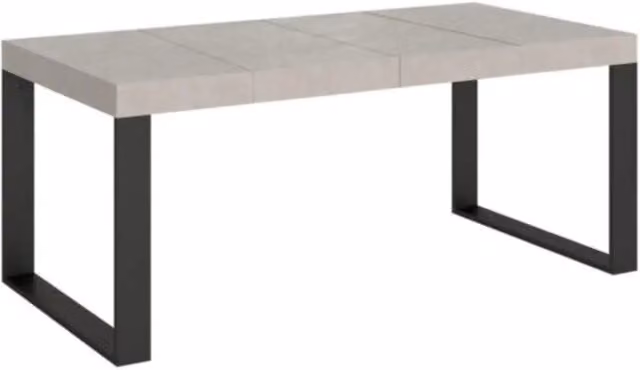 Tavolo allungabile 120/224x90 cm Tecno Premium cashmere gambe antracite