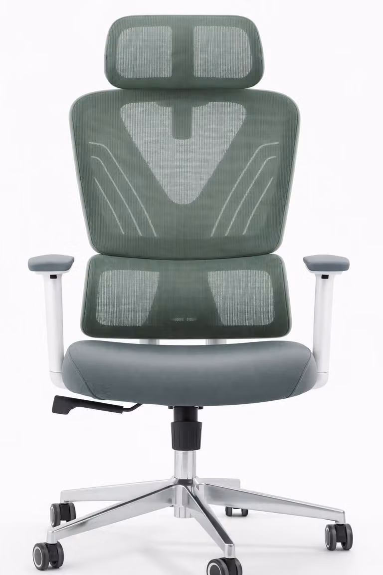Sedia da ufficio ergonomica con schienale in rete e braccioli regolabili