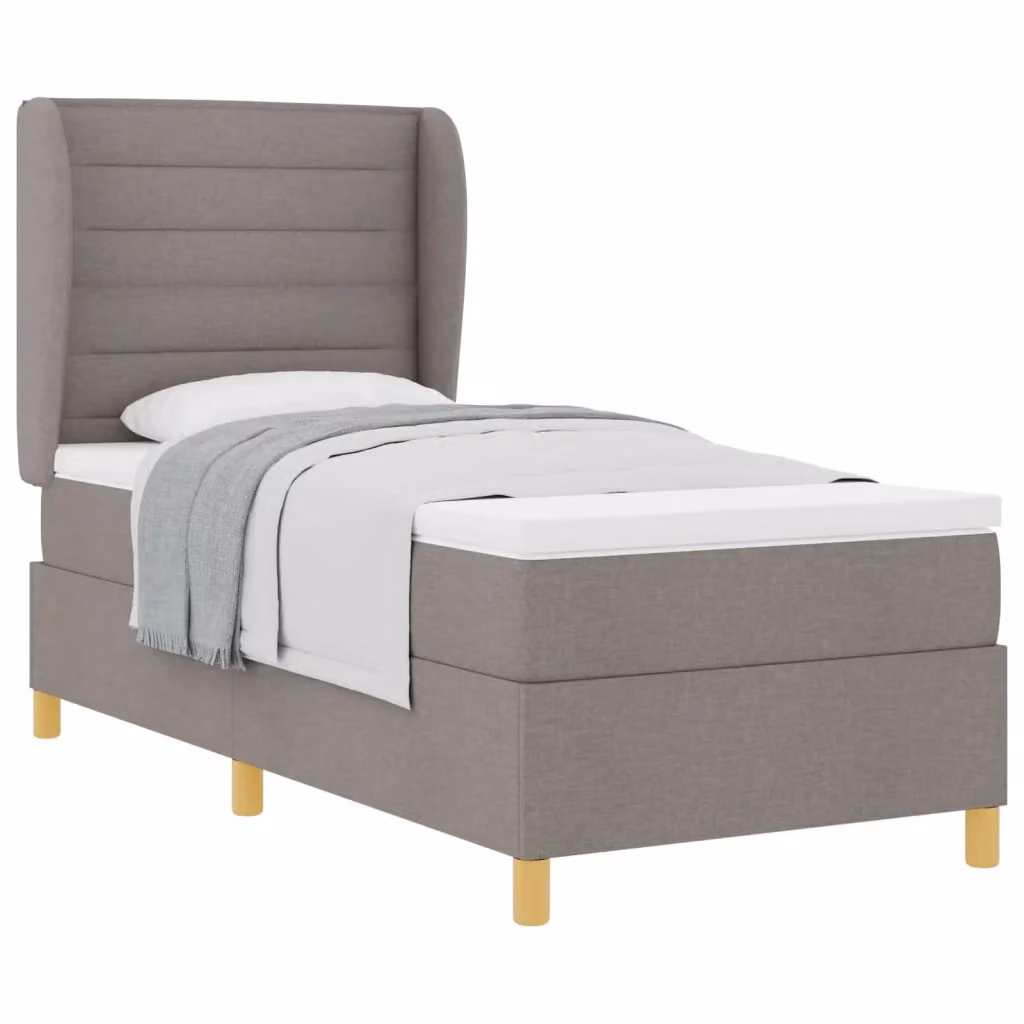 Letto ibrido con testiera Talpa vidaXL in tessuto grigio L/P/H: 200 x 90 x 128 cm – 2