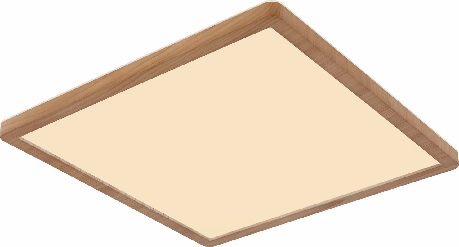 Globo Lighting plafoniera in plastica effetto legno, LED