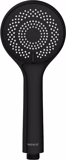 Soffione doccia Watersaving Wenko nero opaco, diametro: 95 cm
