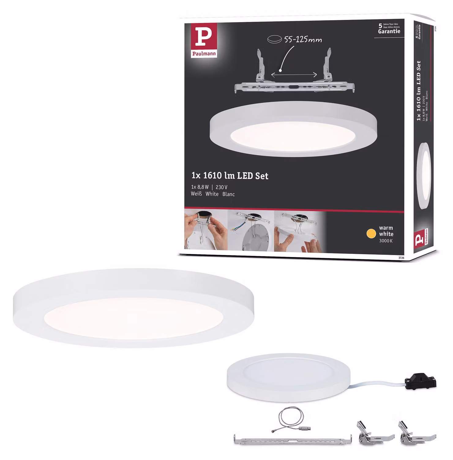 Pannello da incasso LED Paulmann Cover-it