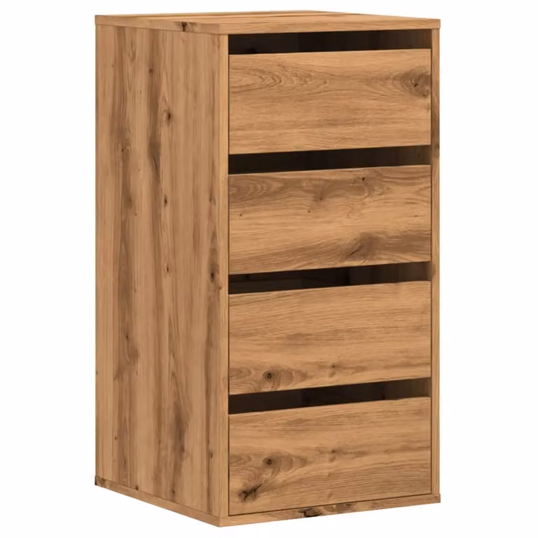 Cassettiera Angolare Rovere Artigianale 40x41x76cm Multistrato