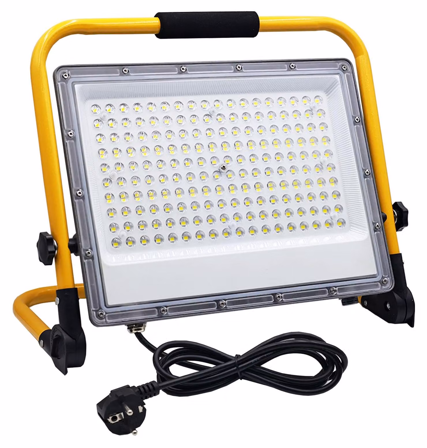 Lampada da cantiere LED da 150W, grado di protezione IP66 (resistente all'acqua), 15000 lumen, 6500K, con supporto portatile