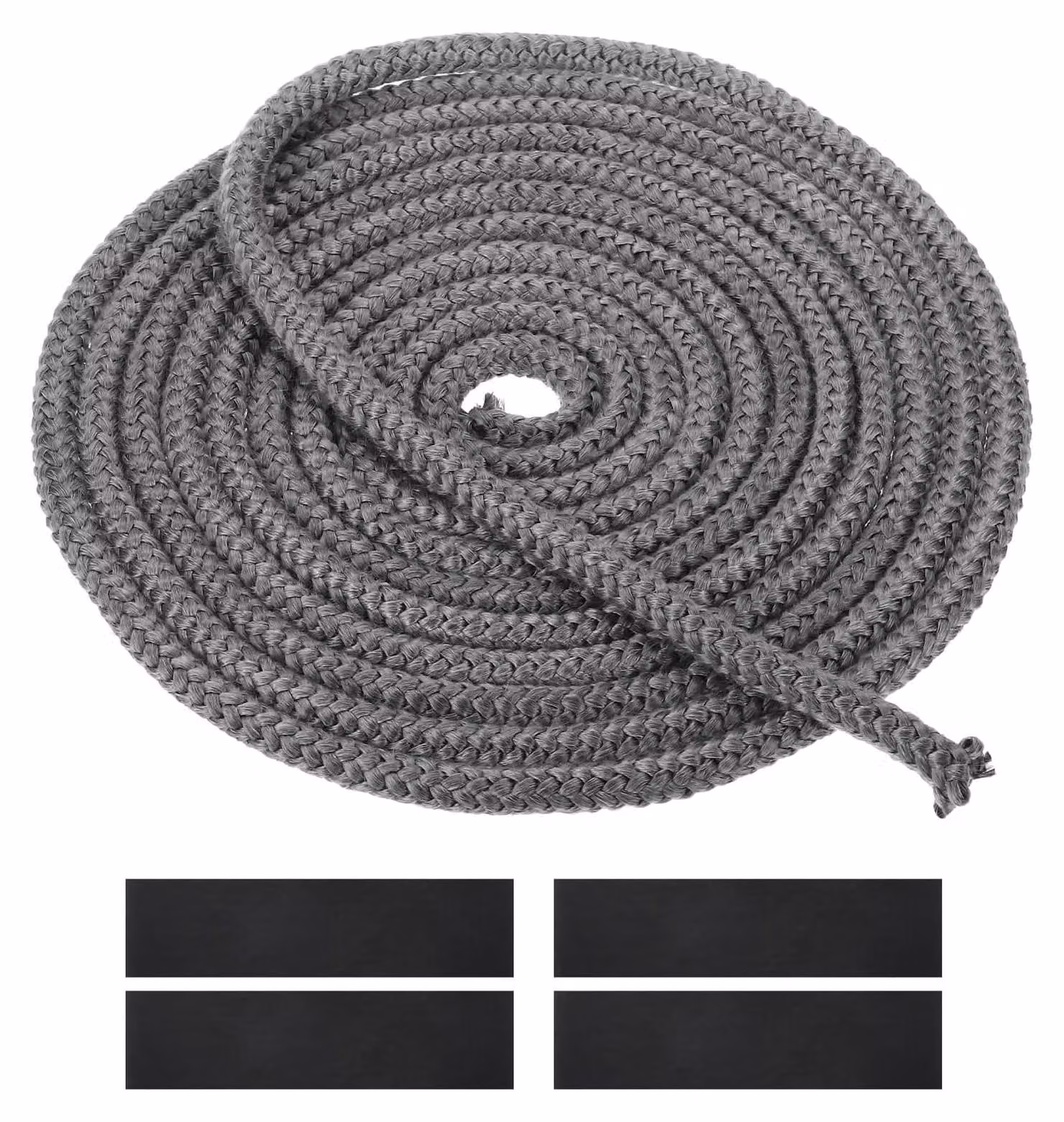 Guarnizione per porte e finestre, 6 mm x 5 m, in fibra di vetro, corda ignifuga