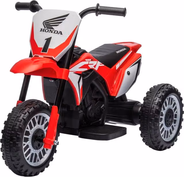 Moto cross elettrica a 3 ruote per bambini 18-36 mesi 71 x 40.5 x 43.5 cm sicurezza manovrabilità design scandinavo in PP rosso 21_0000561