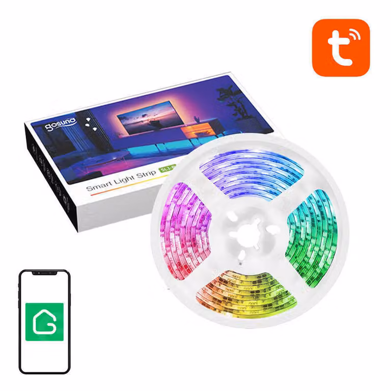 Smart WiFi RGB LED light strip Gosund SL1 (2,8m), Tuya