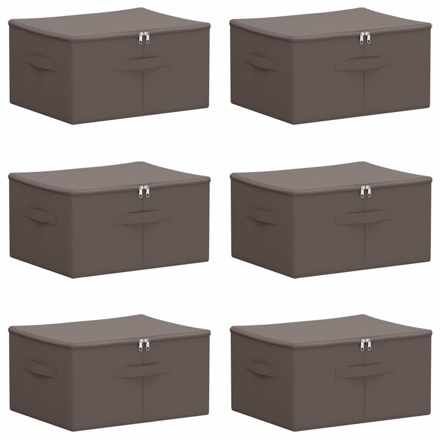 Scatola di Stoccaggio 6 pcs Grigio 43 x 34 x 23 cm