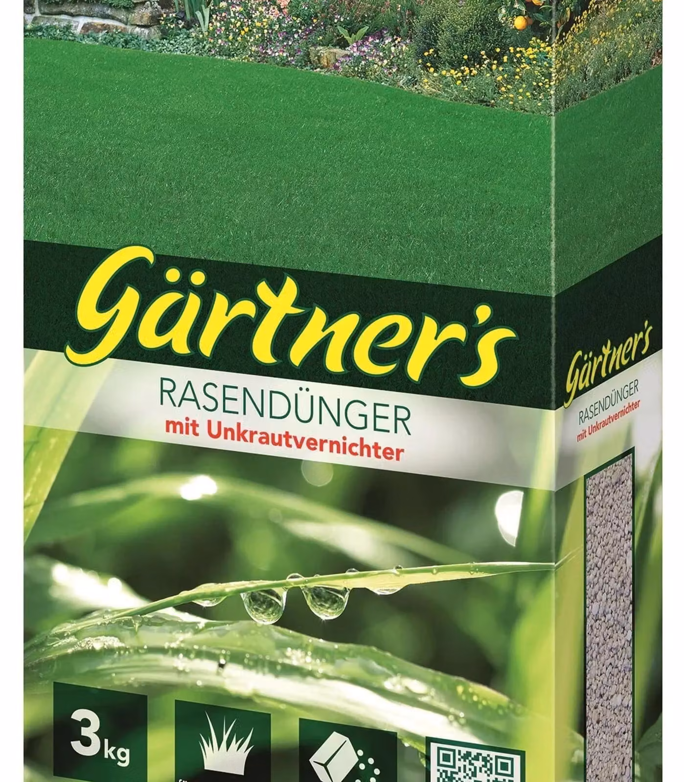 Fertilizzante per prato con diserbante, 3 kg