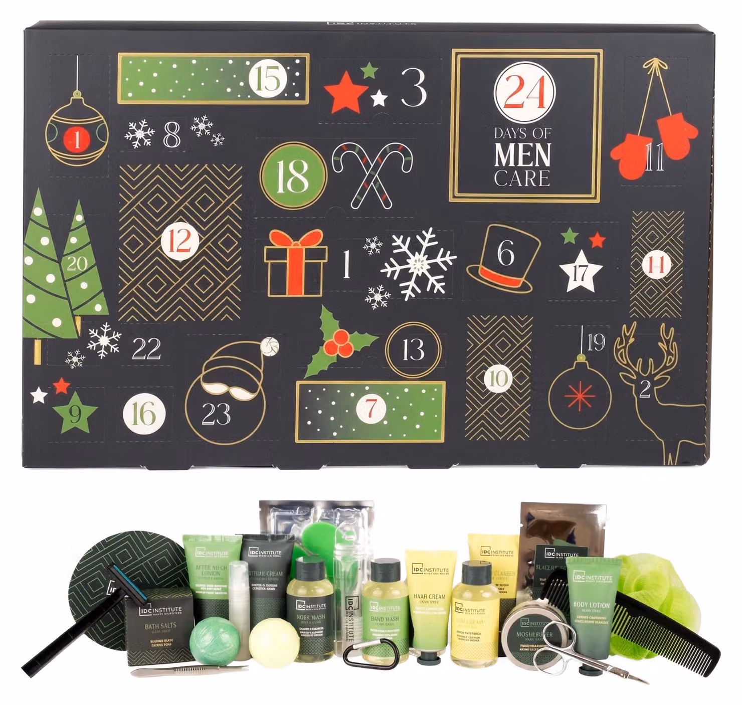 IDC Institute - Calendario dell'Avvento Uomo Cosmetici e Accessori 24 Giorni - Men Care