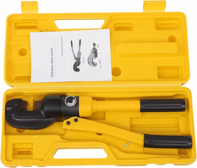 Troncatrice idraulica per bulloni, con una forza di taglio di 8 tonnellate, per diametri di acciaio da 4 a 16 mm, ideale per l'uso in cantiere