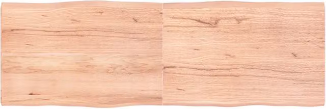 Piano Tavolo Marrone Chiaro 180x60x(2-4) cm Rovere Non Trattato 363978