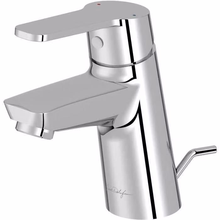 Miscelatore monocomando per lavabo JACOB DELAFON AIME E29869-CP con gruppo di scarico, cromato