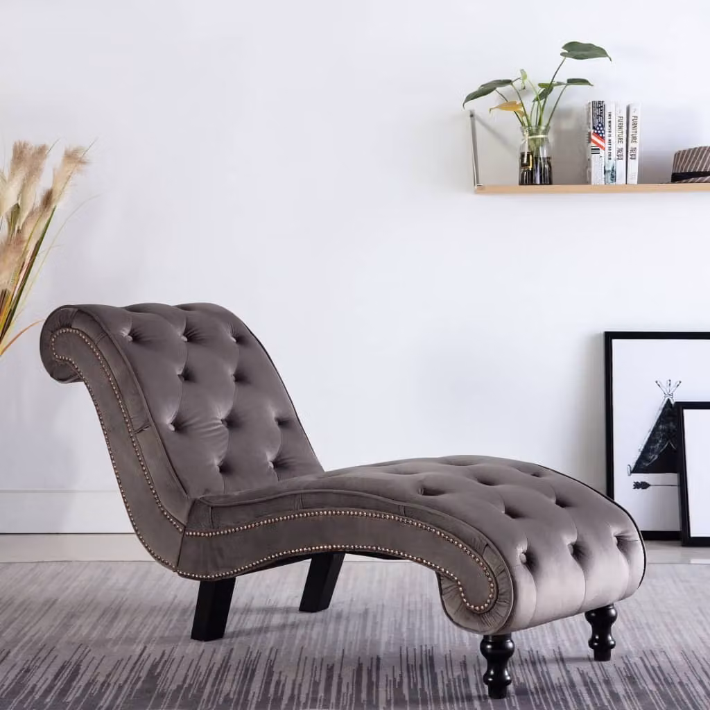 Maison Exclusive - Poltrona reclinabile grigio velluto
