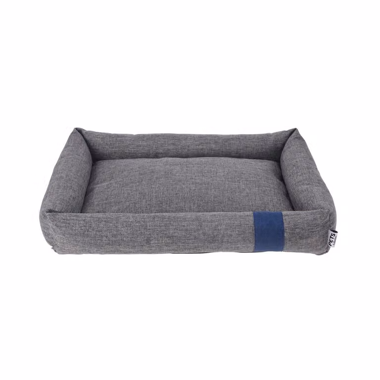 Letto per cani e gatti rettangolare grigio 55x41x10 cm