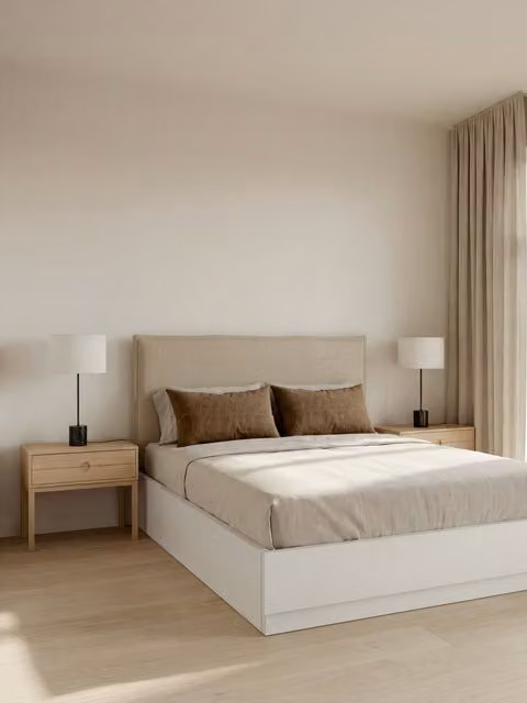 Letto contenitore Claim Kenay Home bianco con scarpiera L: 180 cm, P: 190 cm